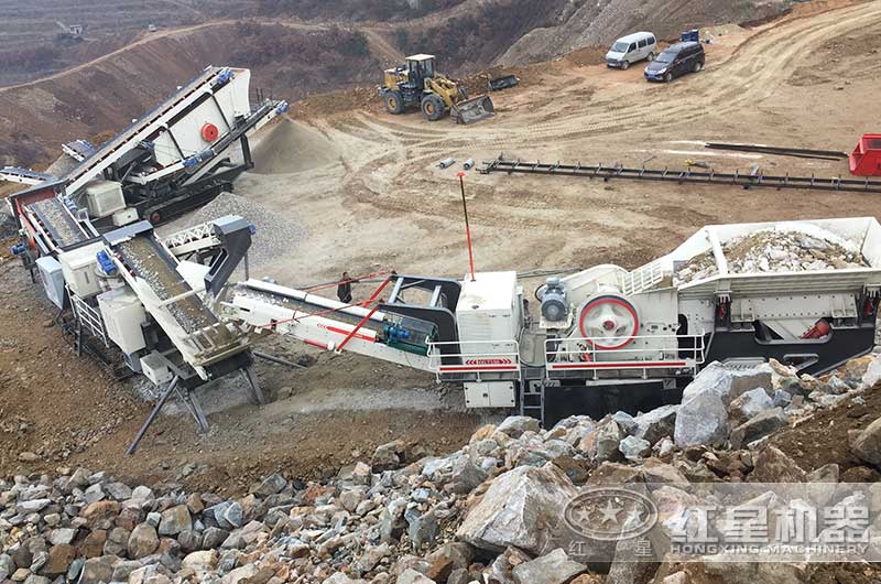 移动破碎站生产现场 移动破碎站生产现场