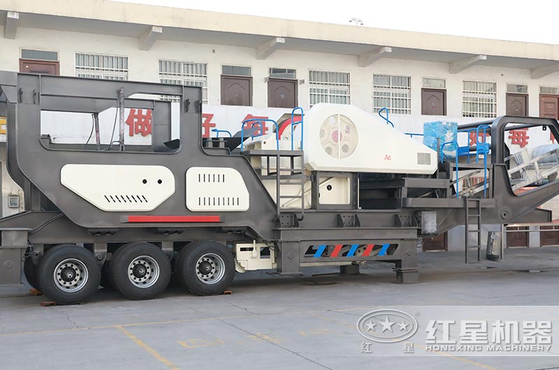 红星移动破碎站厂区实拍图 红星移动破碎站厂区实拍图